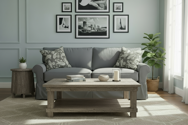 Bethany 76 Inch Slipcovered Apartment Size Two Seat Full Sleeper Sofa