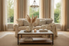 Image of Bethany 76 Inch "Ready To Ship" Slipcovered Light Brown Full Sleeper Sofa (Photo For Style Only)