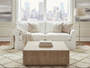Image of Bethany 84 Inch Slipcovered Two Seat Queen Sleeper Sofa