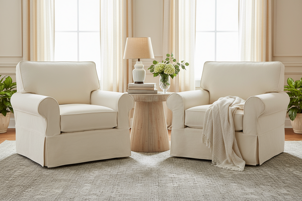 Christine Rolled Arm Slipcovered Collection