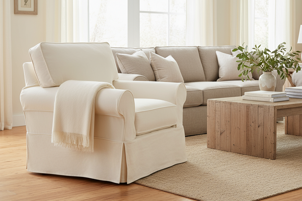 Christine Rolled Arm Slipcovered Collection