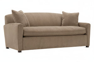 Sloane 73 Inch Apartment Size Single Bench Seat Fabric Art Deco Sofa