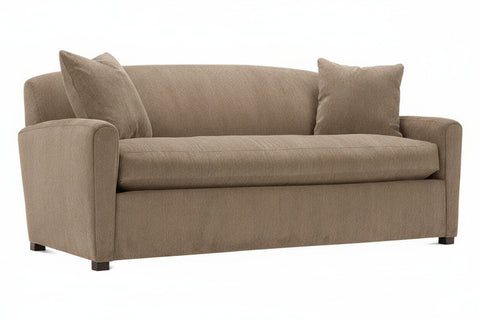 Sloane 73 Inch Apartment Size Single Bench Seat Fabric Art Deco Sofa