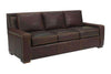 Image of Smith 91 Inch Grand Scale 8-Way Hand Tied Leather Sofa