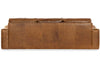 Image of Southampton 109 Inch Three Cushion Rounded Track Arm Leather Sofa