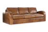 Image of Southampton 85 Inch Three Cushion Rounded Track Arm Leather Sofa