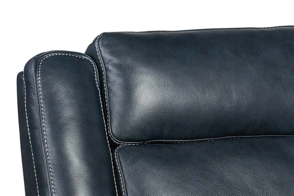 Spencer Cobalt "Quick Ship" ZERO GRAVITY Wall Hugger Power Leather Reclining Loveseat