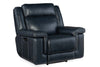 Image of Spencer Cobalt Leather "Quick Ship" Wall Hugger 3-Way Power Recliner