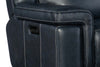 Image of Spencer Cobalt Leather "Quick Ship" Wall Hugger 3-Way Power Recliner