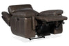 Image of Spencer Cocoa Leather "Quick Ship" Wall Hugger 3-Way Power Recliner