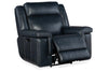 Image of Spencer Cobalt "Quick Ship" ZERO GRAVITY Wall Hugger Reclining Leather Living Room Furniture Collection