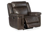 Image of Spencer Cocoa Leather "Quick Ship" Wall Hugger 3-Way Power Recliner