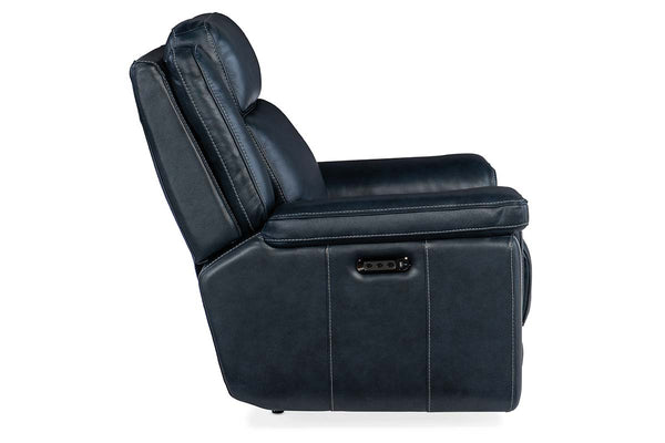 Spencer Cobalt "Quick Ship" ZERO GRAVITY Wall Hugger Reclining Leather Living Room Furniture Collection