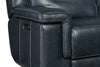 Image of Spencer Cobalt "Quick Ship" ZERO GRAVITY Wall Hugger Reclining Leather Living Room Furniture Collection