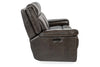 Image of Spencer Cocoa 87 Inch "Quick Ship" ZERO GRAVITY Wall Hugger Power Leather Reclining Sofa