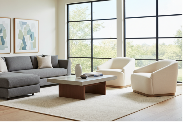 Tabitha SWIVEL Upholstered Accent Barrel Chair With Pleated Arms