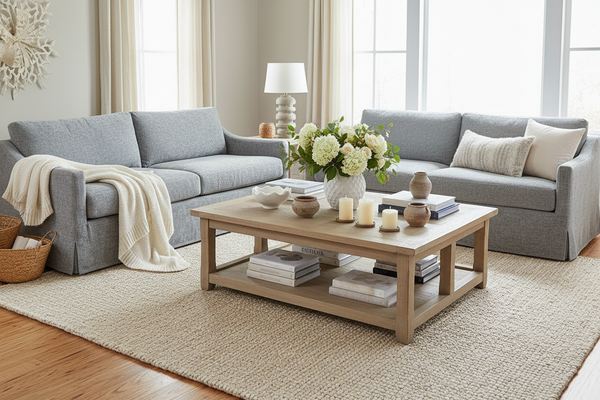 Sagamore 86 Inch Slipcovered "Quick Ship" Sloping Track Arm Sofa