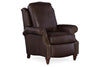 Image of Thatcher Leather Flared Arm Traditional Reclining Chair