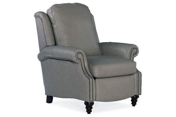 Thatcher Leather Flared Arm Traditional Reclining Chair