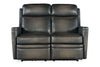 Image of Theron Castle "Quick Ship" ZERO GRAVITY Wall hugger Power Leather Reclining Loveseat