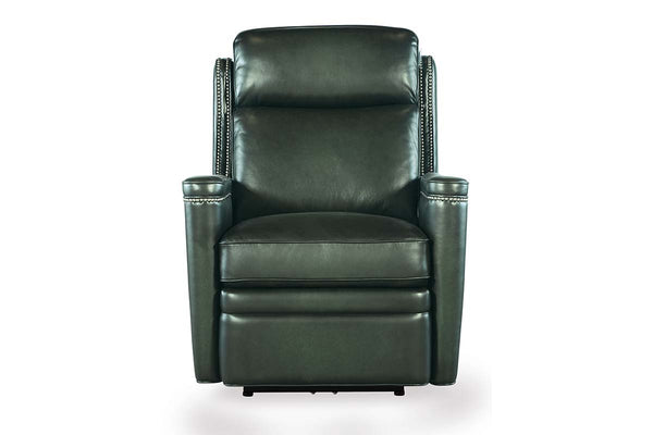 Theron Portal Leather "Quick Ship" Wall Hugger 2-Way Power Recliner