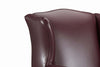Image of Seton Chippendale Style Leather Accent Arm Chair