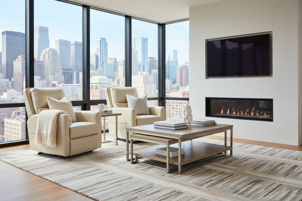 Trevor Ivory "Quick Ship" Power LIFT Recliner Chair (As Shown)