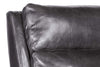 Image of Troy Graphite POWER Leather "Quick Ship" Small Scale Modern Recliner
