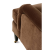 Image of Essie English Roll Arm Fabric Accent Chair