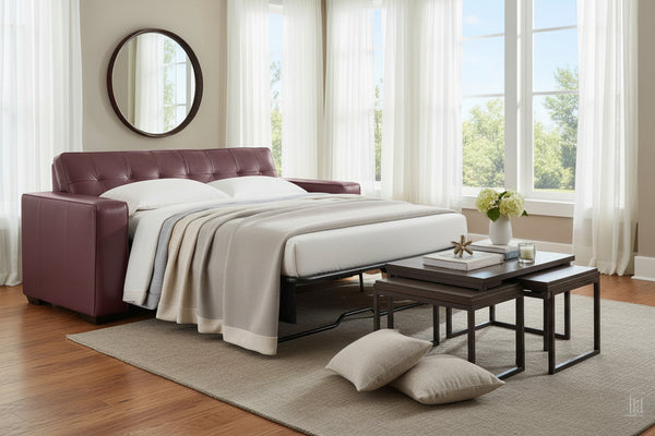 Uptown 87 Inch Track Arm Queen Pull Out Sleeper Sofa