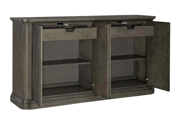 Valencia Havana Brown Slatted Style Dining Storage Buffet