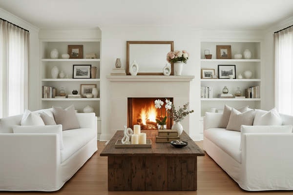 Vanessa I 99 Inch Single Bench Seat Slipcovered Sofa