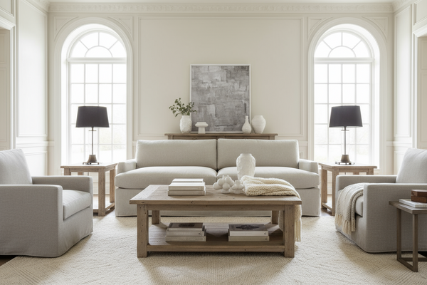 Victoria Slipcovered 86 Inch Sofa