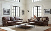 Image of Vincent Pillow Back Leather Sofa Or Sleeper Sofa