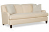 Image of Violet 77 Inch 8-Way Hand Tied Tight Back English Arm Fabric Studio Sofa With Bench Seat