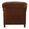 Image of Essie English Roll Arm Fabric Accent Chair