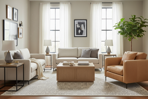 Wade Contemporary Track Arm Pillow Back Leather Chair