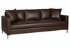 Image of Wade Contemporary Track Arm Leather Sofa Collection