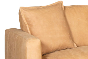 Wade Contemporary Track Arm Leather Sofa Collection