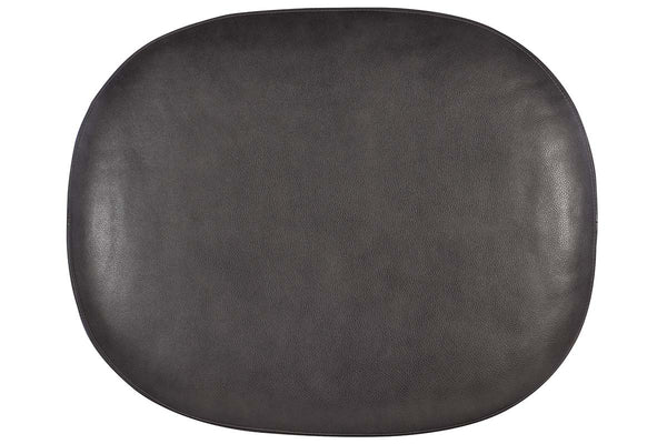 Warren "Quick Ship" Traditional Top Grain Leather Pillow Top Footstool