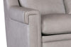 Image of Wentworth Cement 88 Inch "Quick Ship" Wall Hugger Power Leather Reclining Sofa