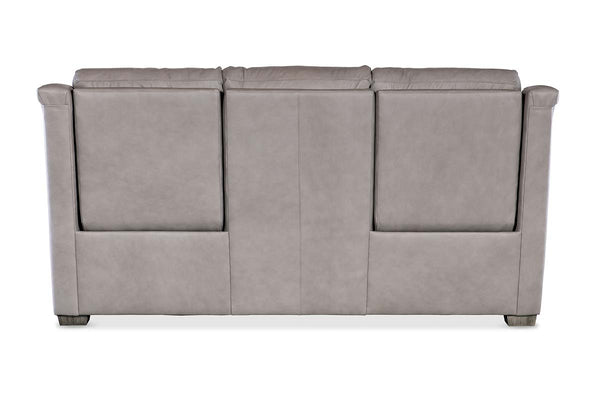 Wentworth Cement 88 Inch "Quick Ship" Wall Hugger Power Leather Reclining Sofa