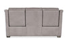 Image of Wentworth Cement 88 Inch "Quick Ship" Wall Hugger Power Leather Reclining Sofa