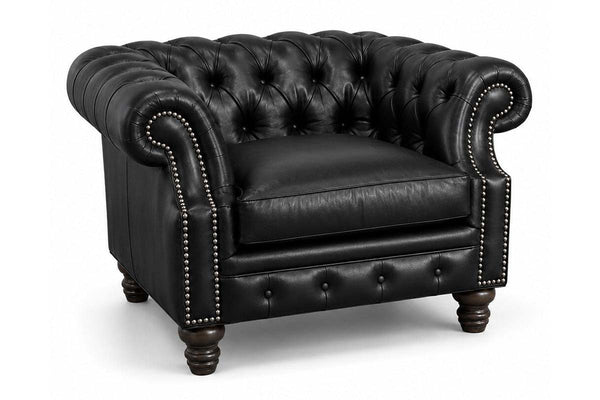 Westminster Leather Tufted Chair