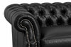 Image of Westminster Leather Tufted Chair And A Half