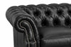Image of Westminster Leather Tufted Chesterfield Loveseat