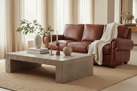 Weston 85 Inch 8-Way Hand Tied Leather Pillow Back Sofa - Relish In Comfort And Premium Craftsmanship