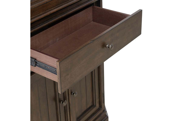 Wexford Satin Cherry Storage Dining Corner Cabinet