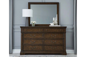 Wexford Queen Or King Satin Cherry Tufted Sleigh Bed