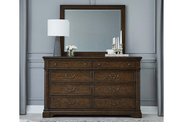 Wexford Queen Or King Satin Cherry Tufted Sleigh Bed "Create Your Own Bedroom" Collection